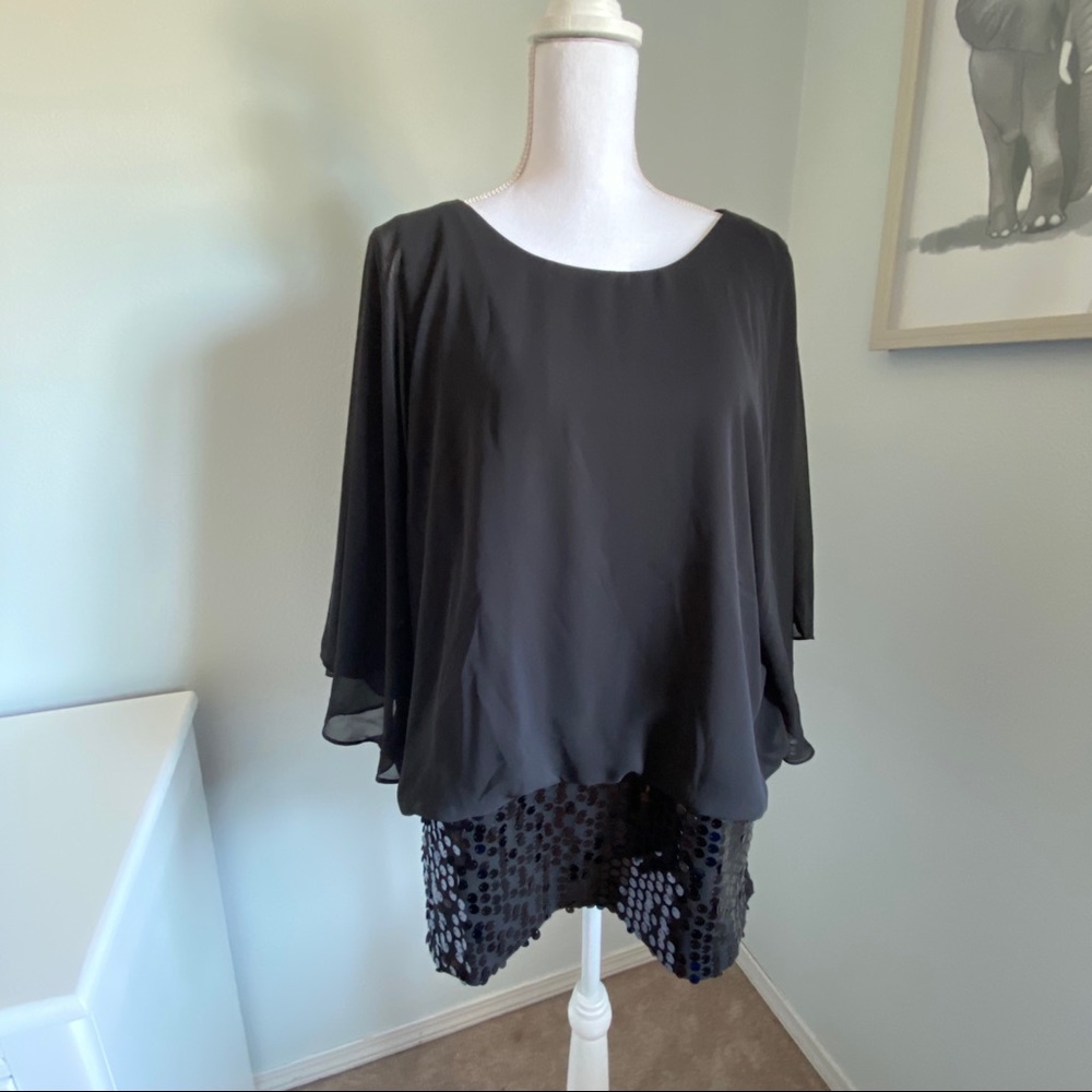 Formal black blouse